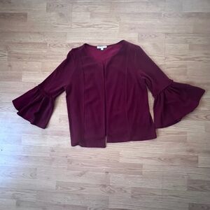 Green Envelope Los Angeles Casual Soft Open Blazer 3/4 Sleeve